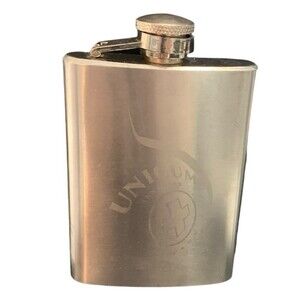 Vintage Unicum Stainless Steel Hip Flask 3 Oz Made in Germany 1970s-1990s